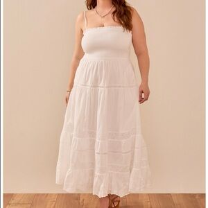 NEW Arula White Floral Maxi Dress Plus Size 0X Available NWT